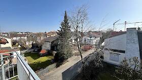 Blick vom Balkon