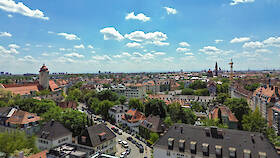 Blick über Schwabing