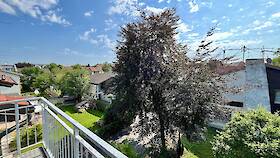 Blick vom Balkon