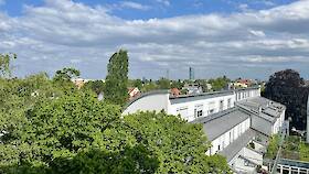 Blick vom Balkon