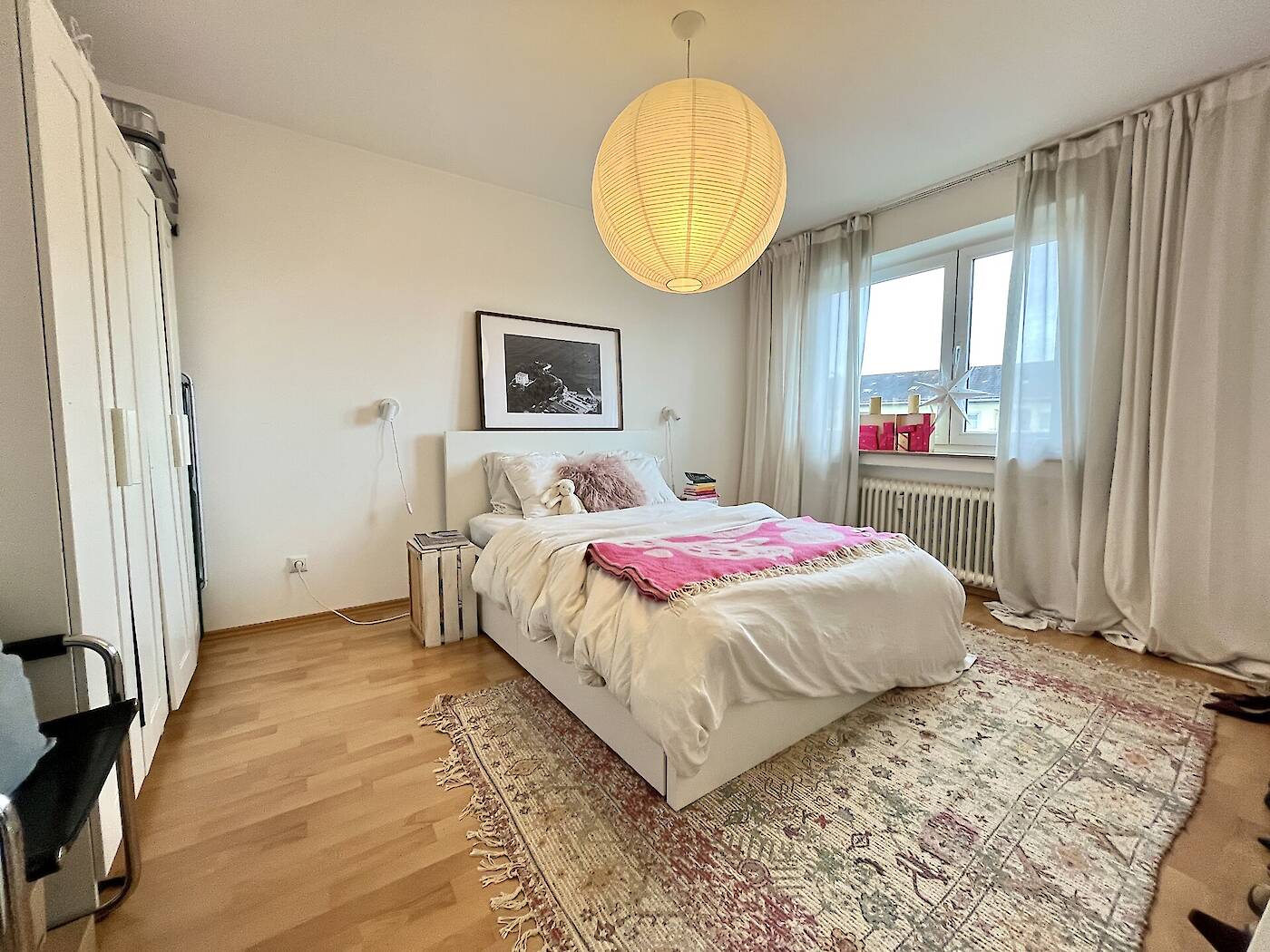 Schlafzimmer eingerichtet