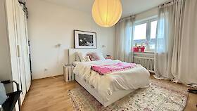 Schlafzimmer eingerichtet