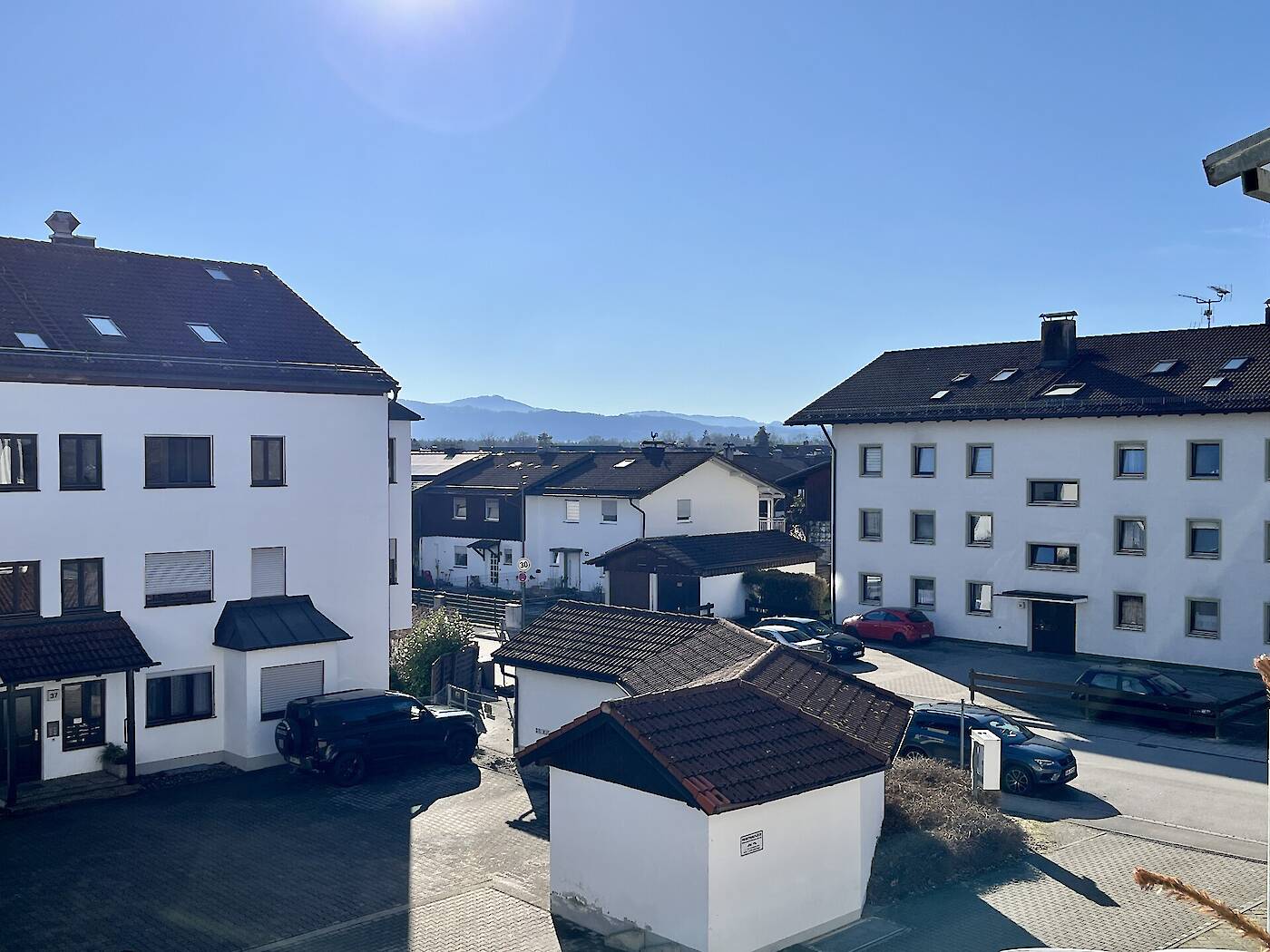 Blick vom Balkon