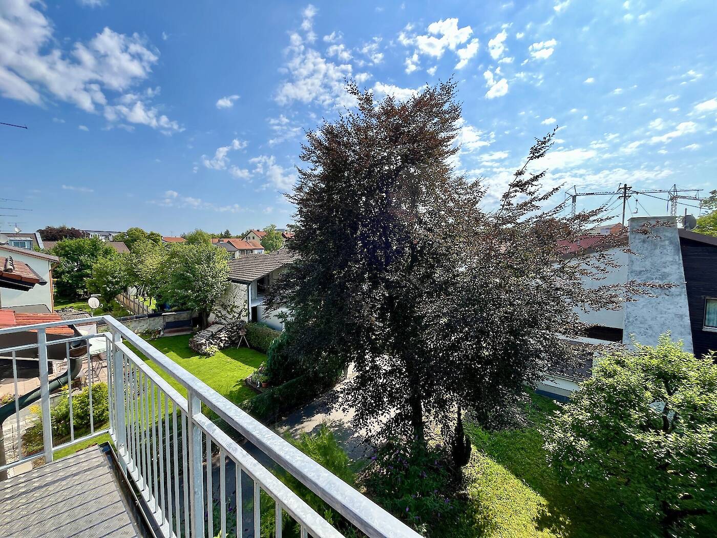 Blick vom Balkon