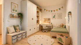 Kinderzimmer Möblierungsvorschlag